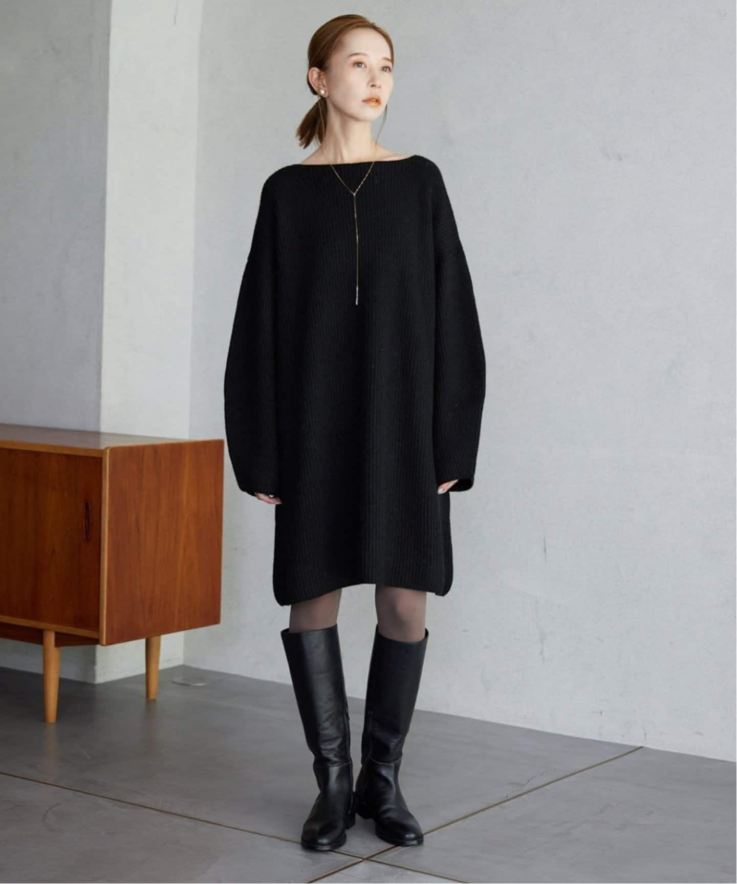 WEB限定/追加》ファインウールニットミニワンピース（ワンピース