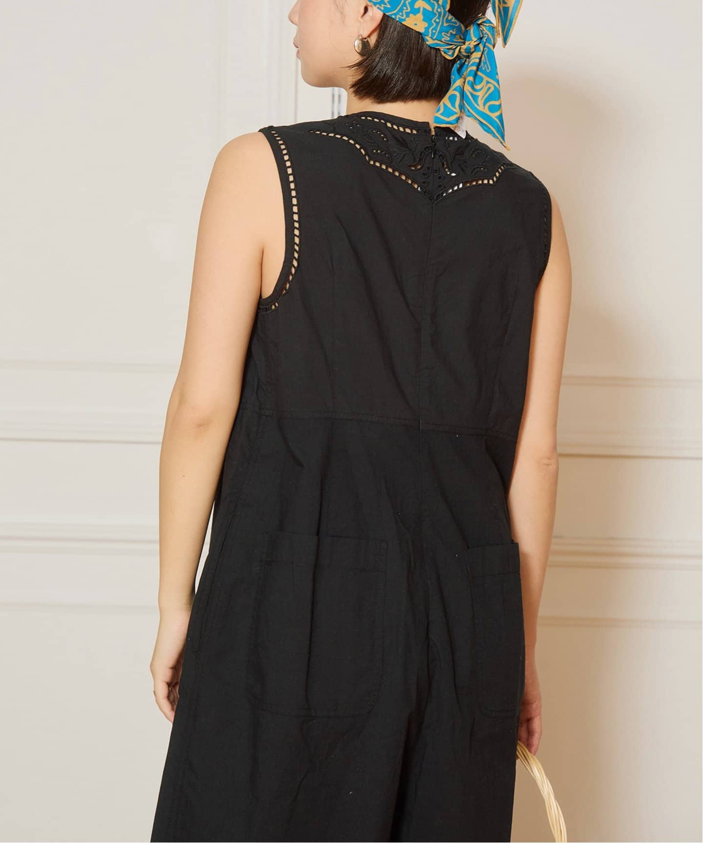 IENA LA BOUCLE カットワークレースオールインワン（つなぎ