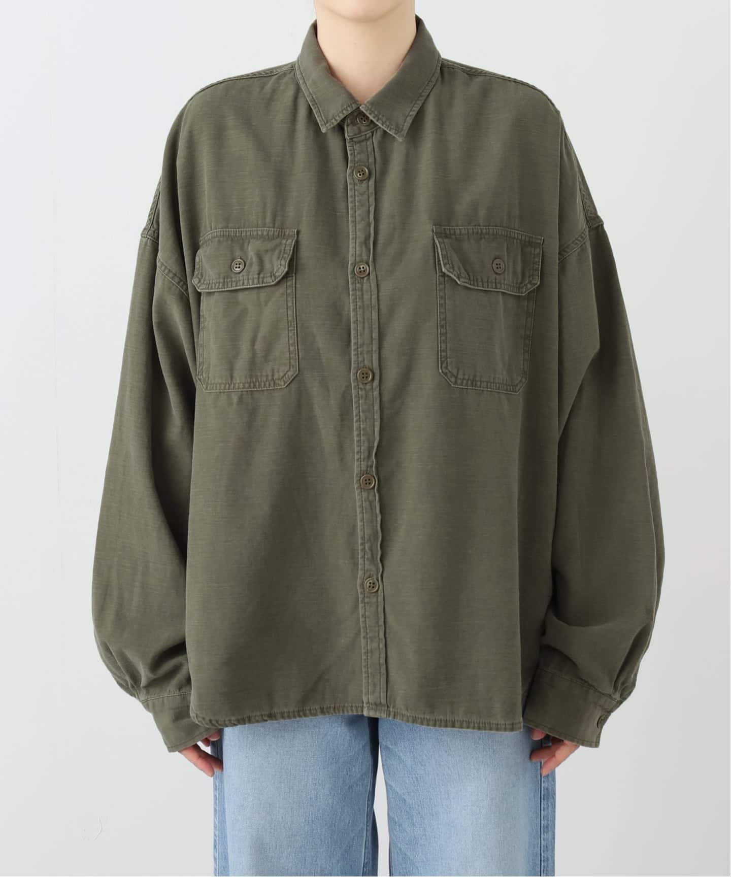 REMI RELIEF/レミレリーフ】WIDE MILITARY シャツ（シャツ／ブラウス