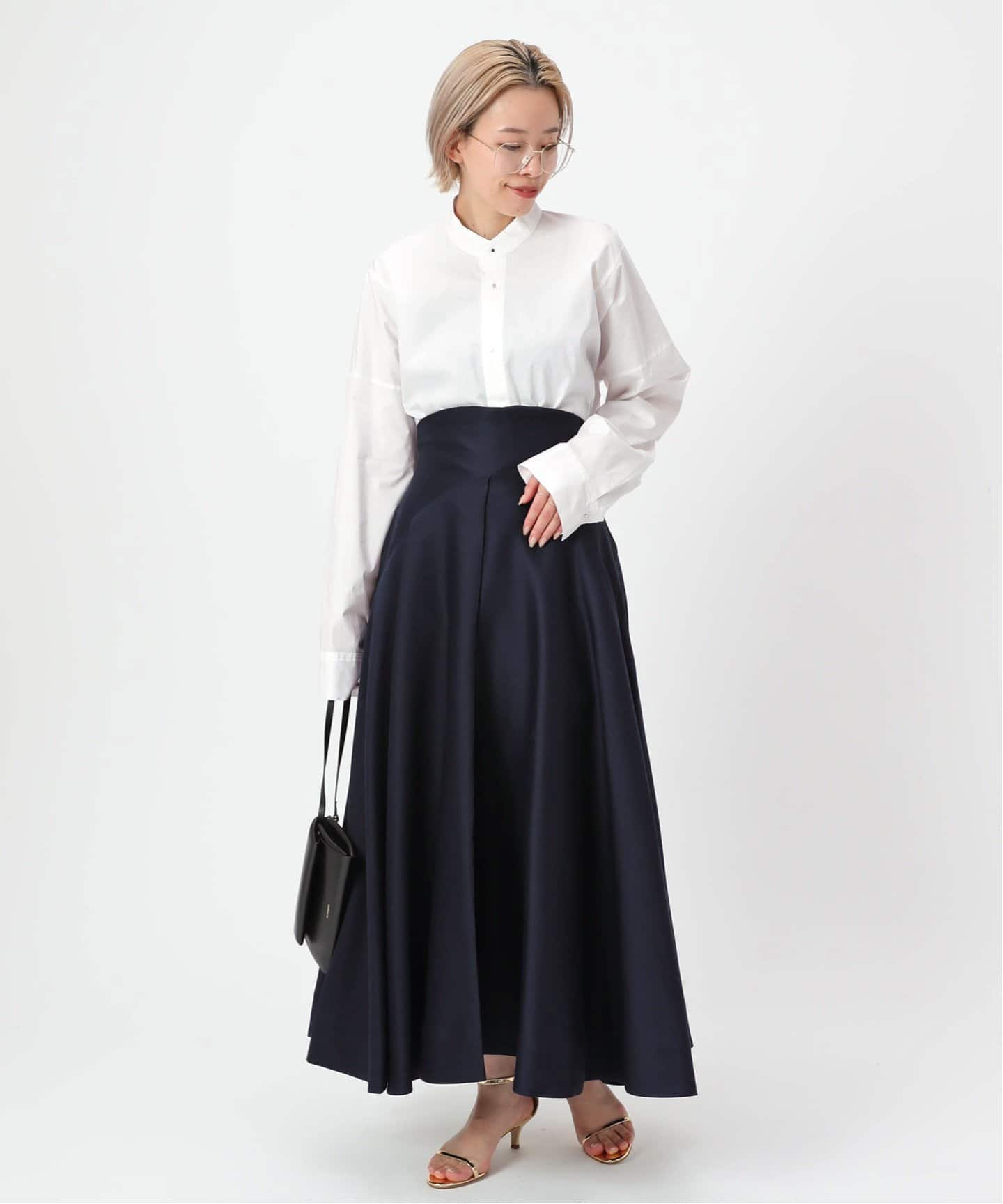 HARUNOBUMURATA/ハルノブムラタ】ウールシルクスカート（ロング