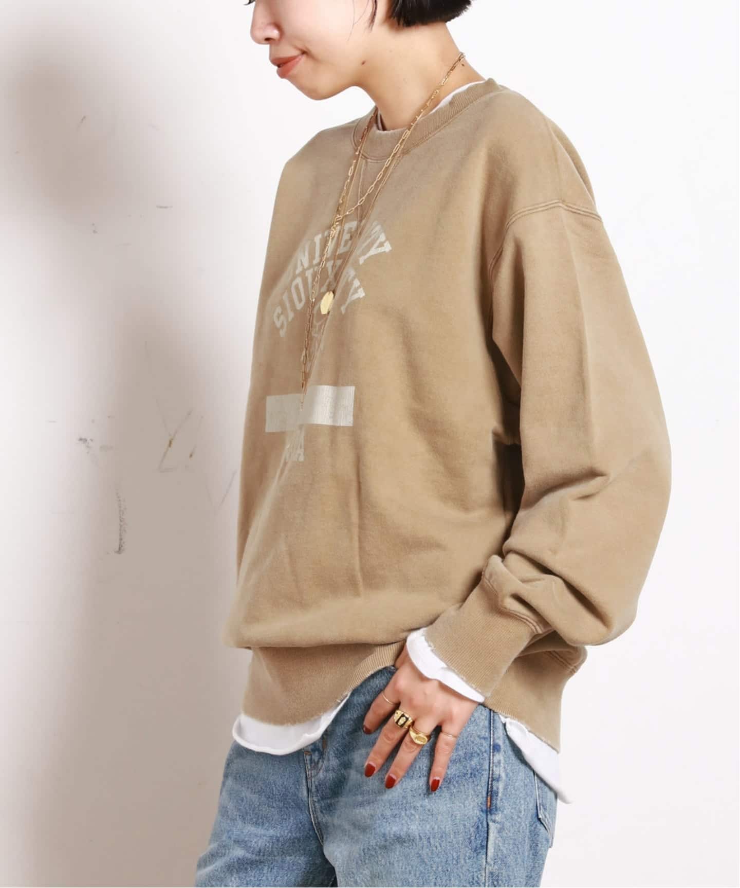 athletic wear MASON】別注カレッジスウェット（Tシャツ／カットソー