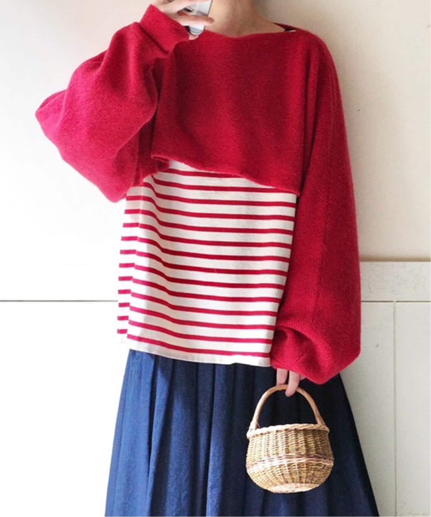 モヘヤMIXカタアゼ フリープル（ニット／セーター）｜journal standard