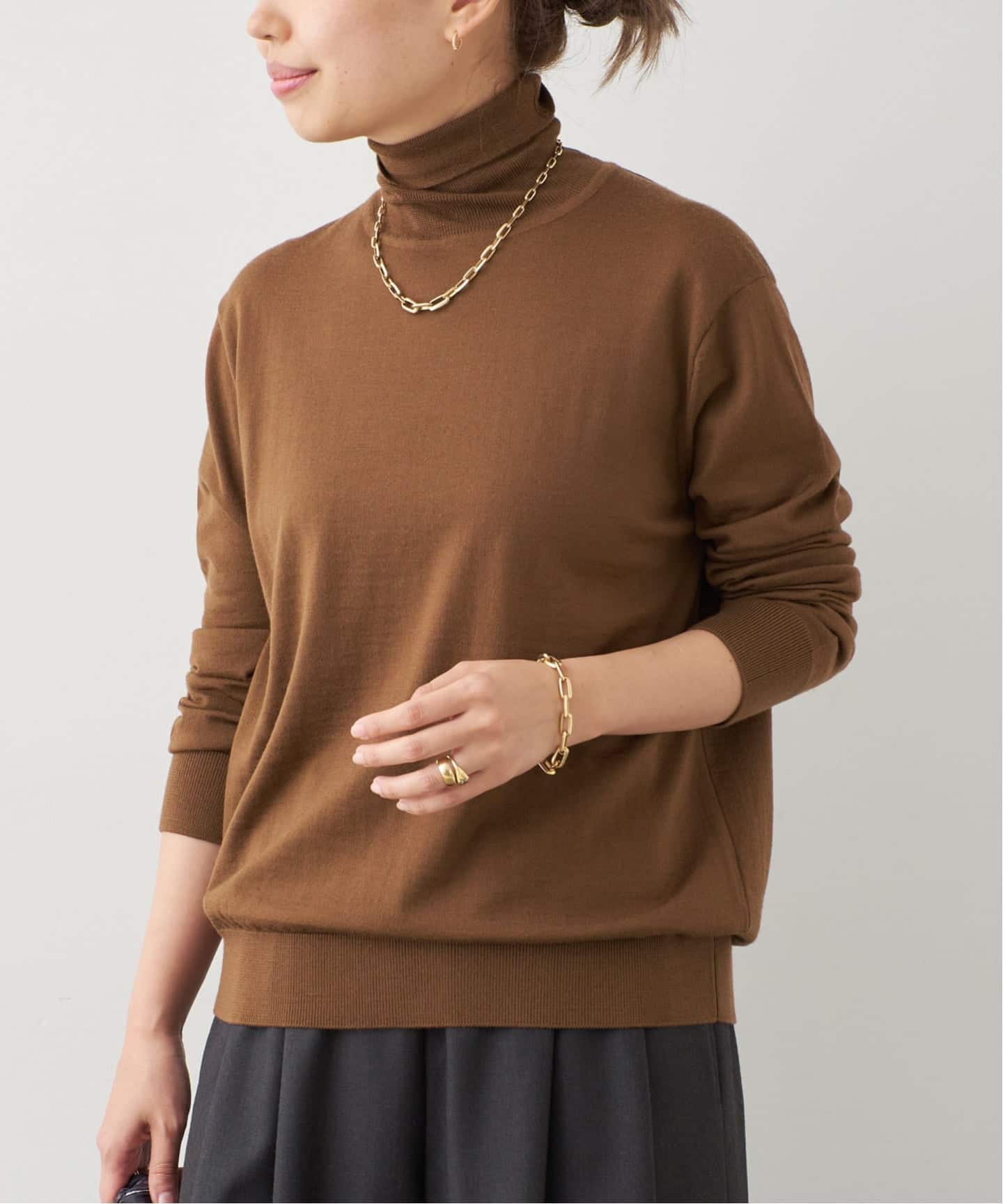 FF30 TODAY タートルネック プルオーバー（ニット／セーター