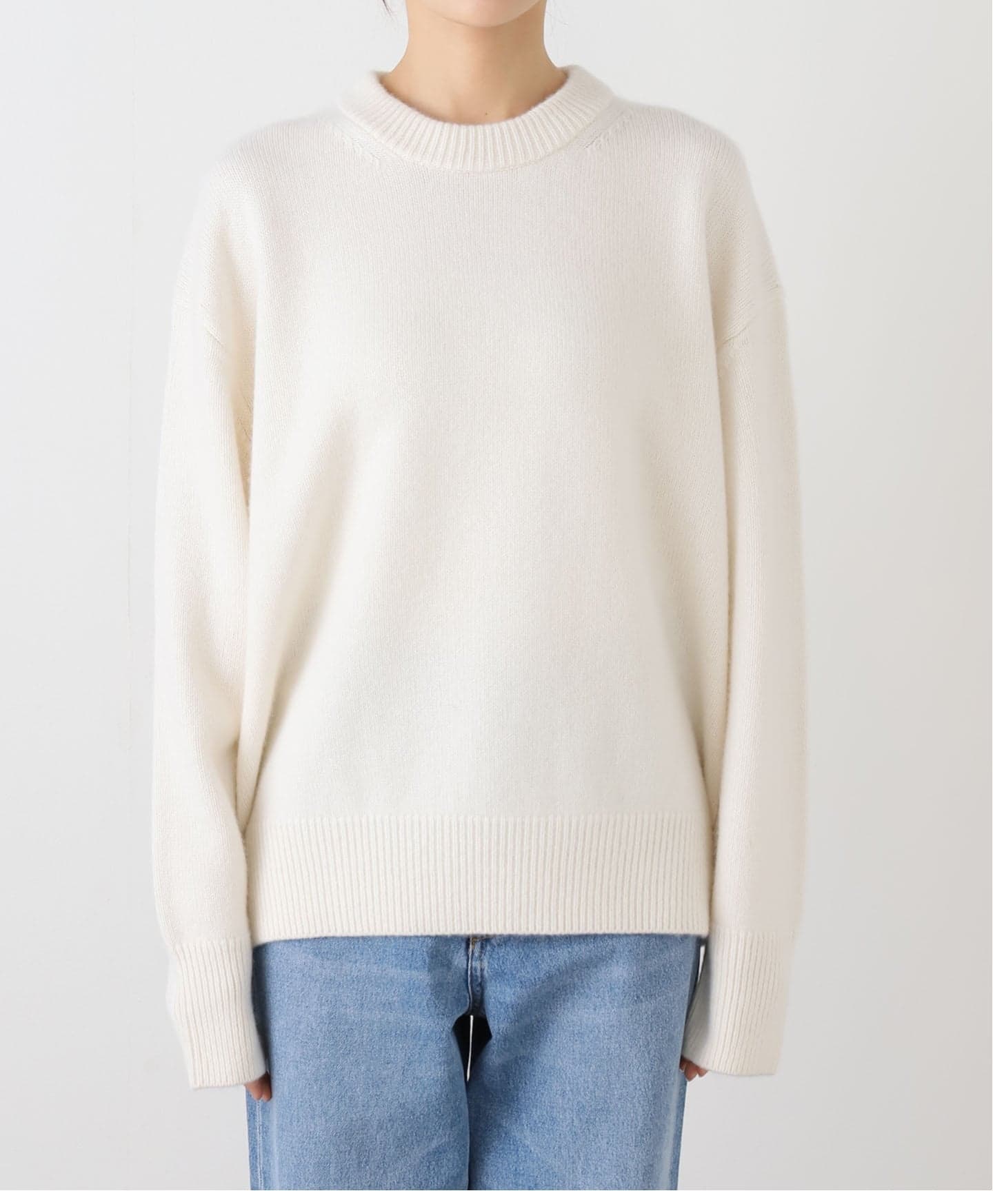 CASHY OVER クルーネックプルオーバー（ニット／セーター）｜Deuxieme
