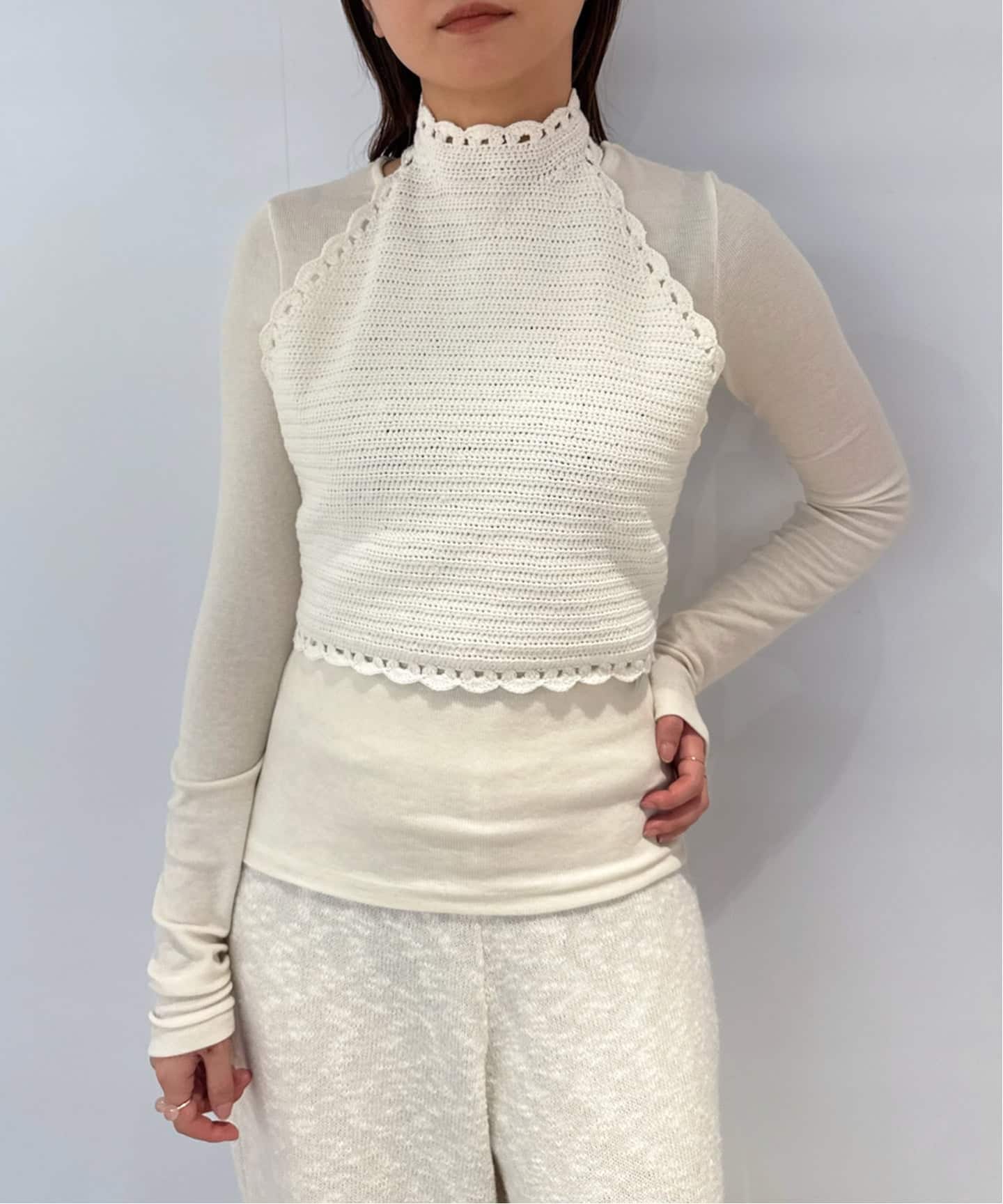 petite LULU クロシェホルタートップ（ニット／セーター）｜EDIT.FOR