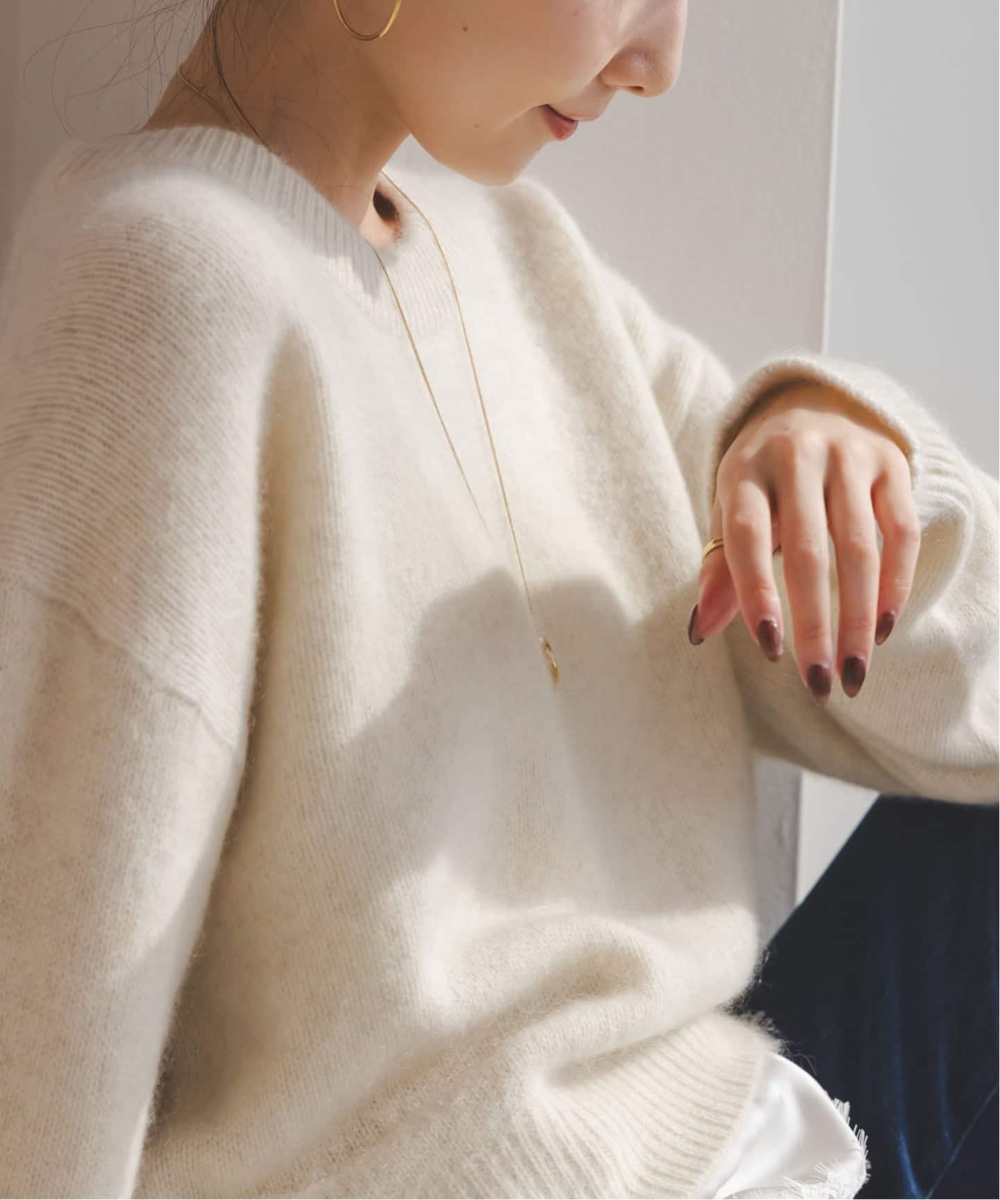 YAKクルーネックプルオーバー（ニット／セーター）｜NOBLE（ノーブル