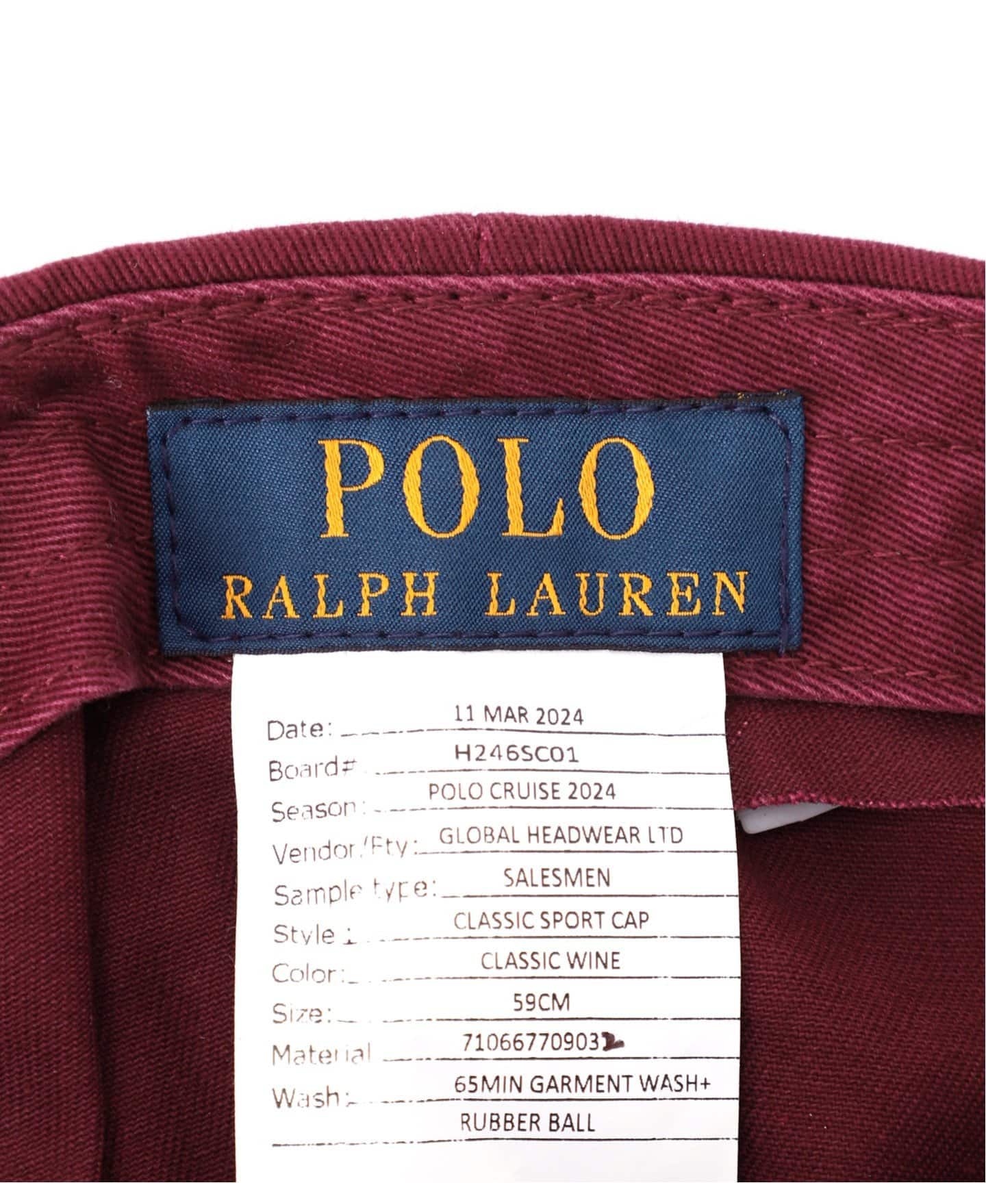 POLO RALPH LAUREN / ポロ ラルフ ローレン CLS SPRT CAP（キャップ