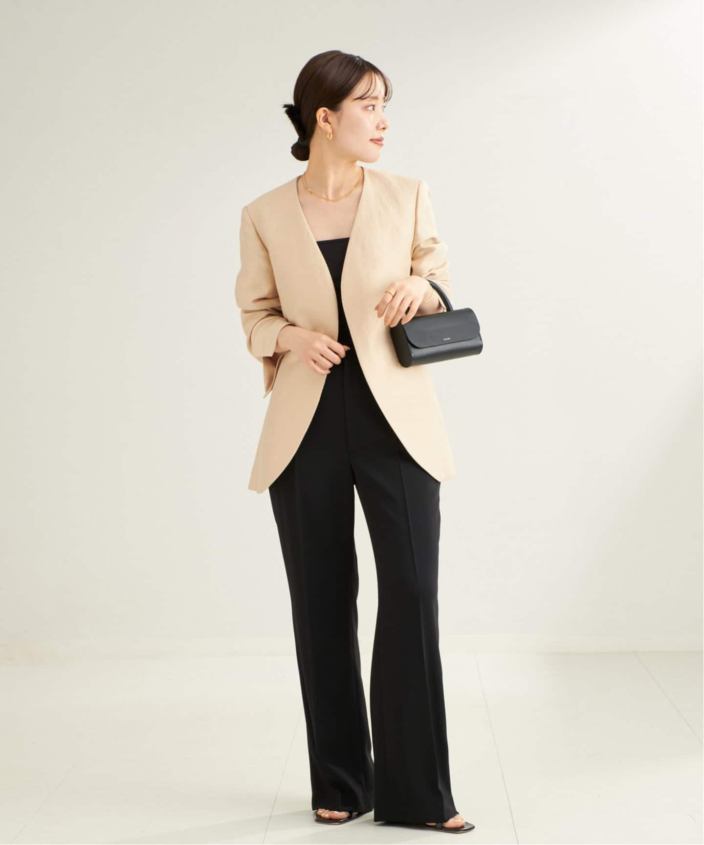 追加》Shantung ジャケット（ノーカラージャケット）｜Plage