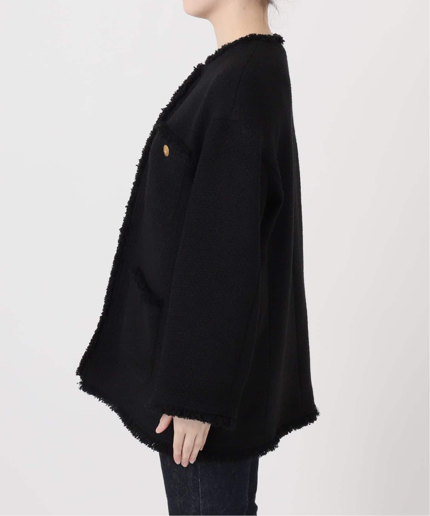 GIOLICAツイードBIGジャケット（ノーカラージャケット）｜JOURNAL