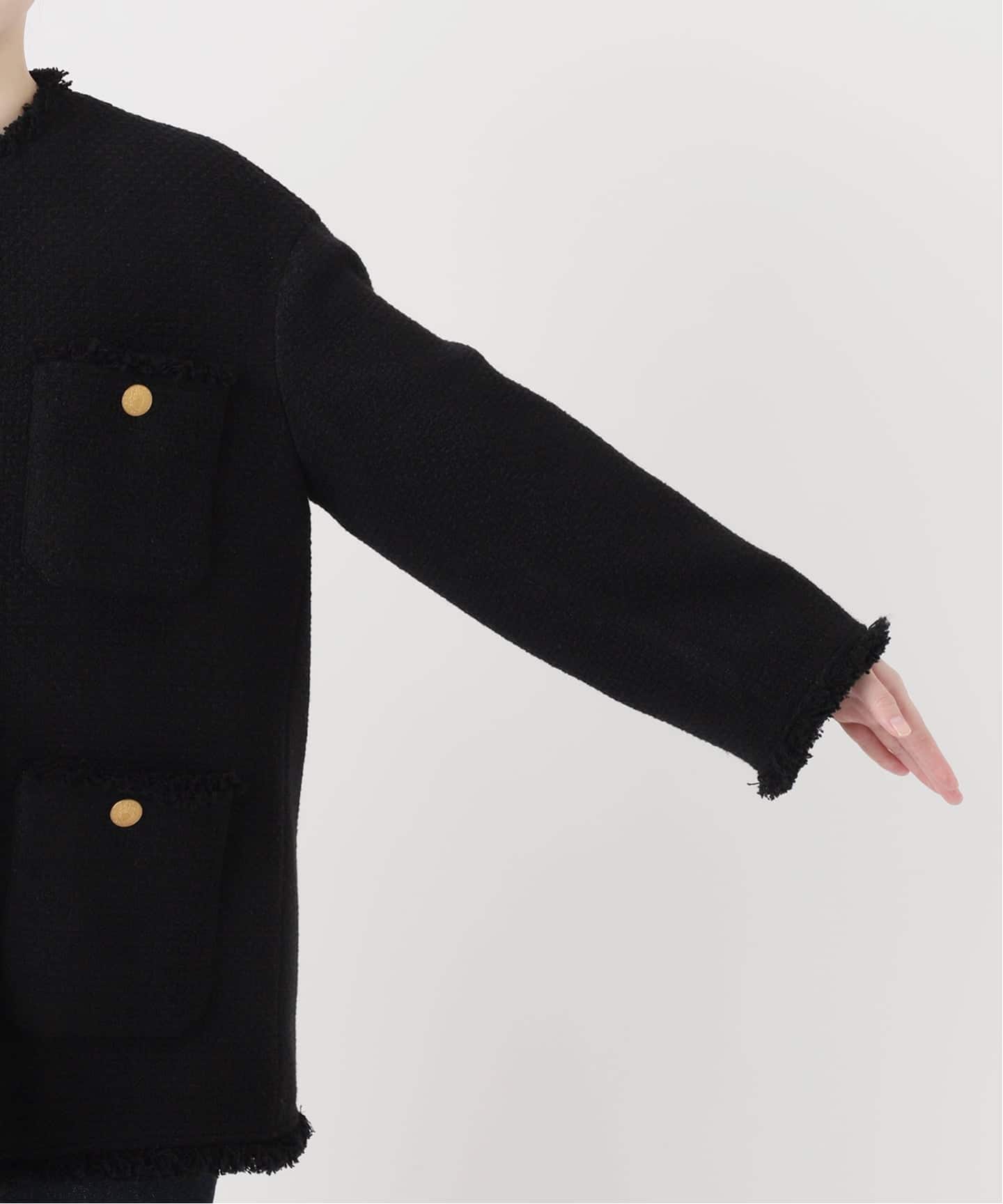 GIOLICAツイードBIGジャケット（ノーカラージャケット）｜JOURNAL