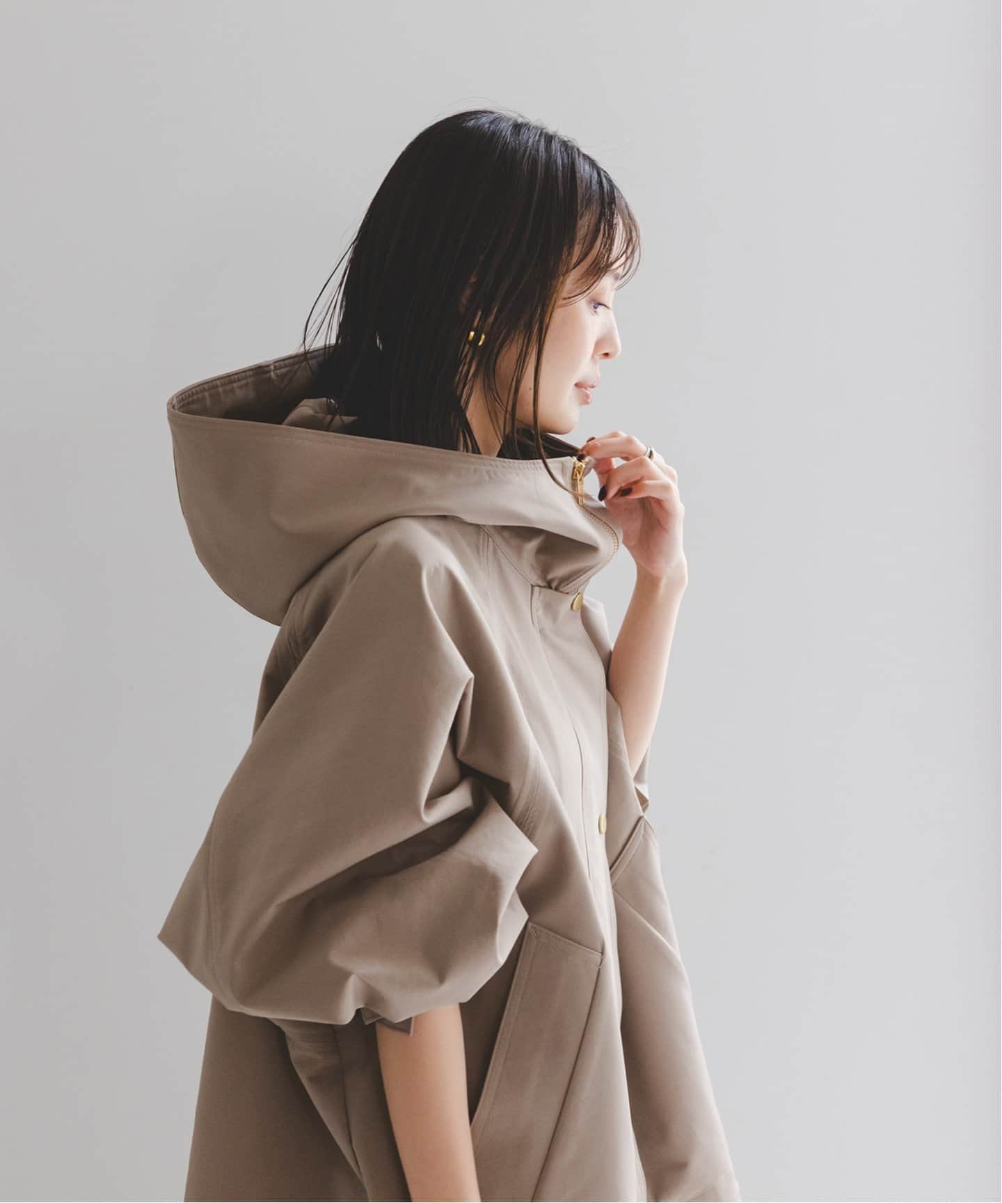 ハイツイストダブルクロスフーディブルゾン（フードコート）｜NOBLE