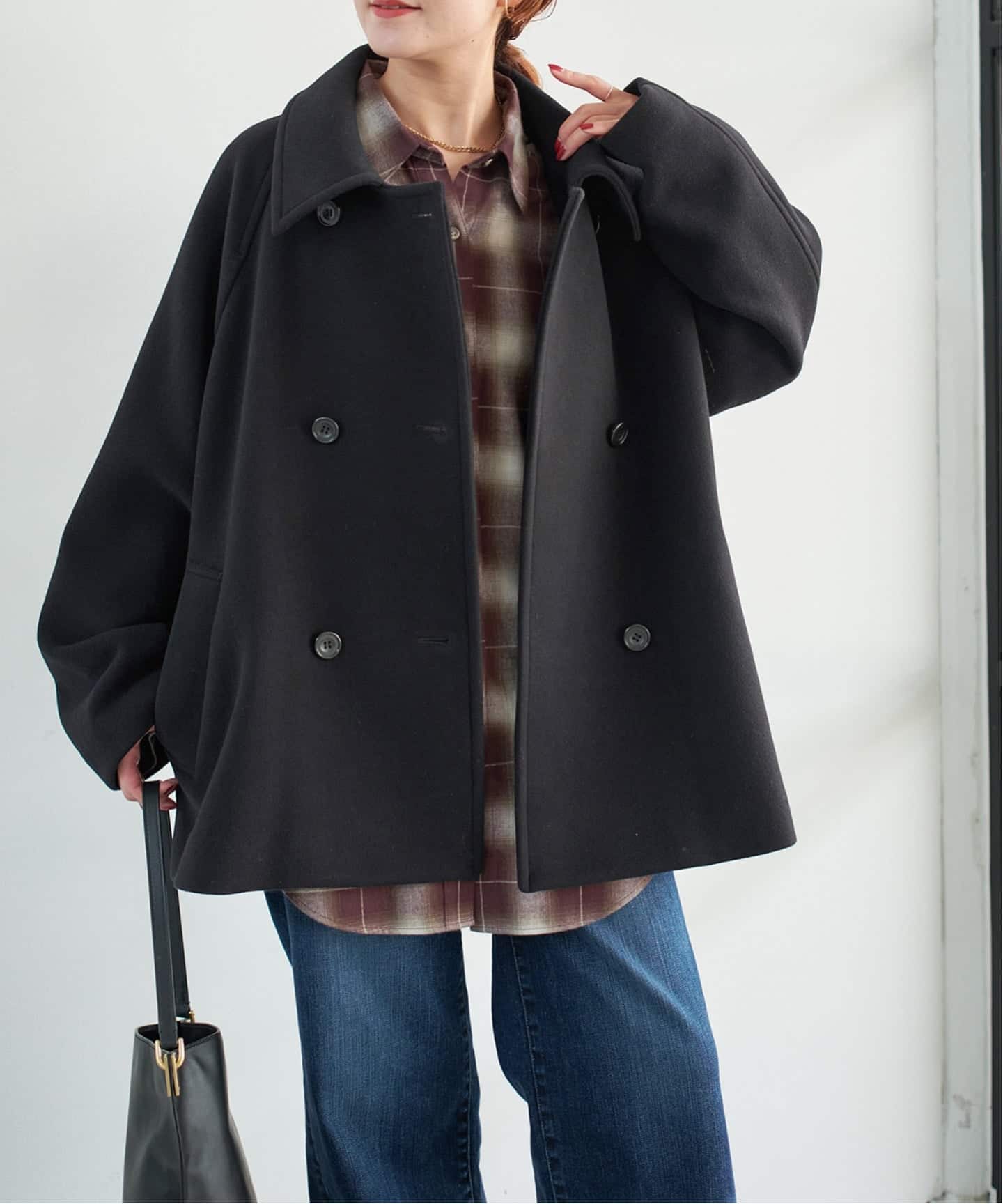 S160スタンドカラーショートコート（その他ブルゾン／アウター