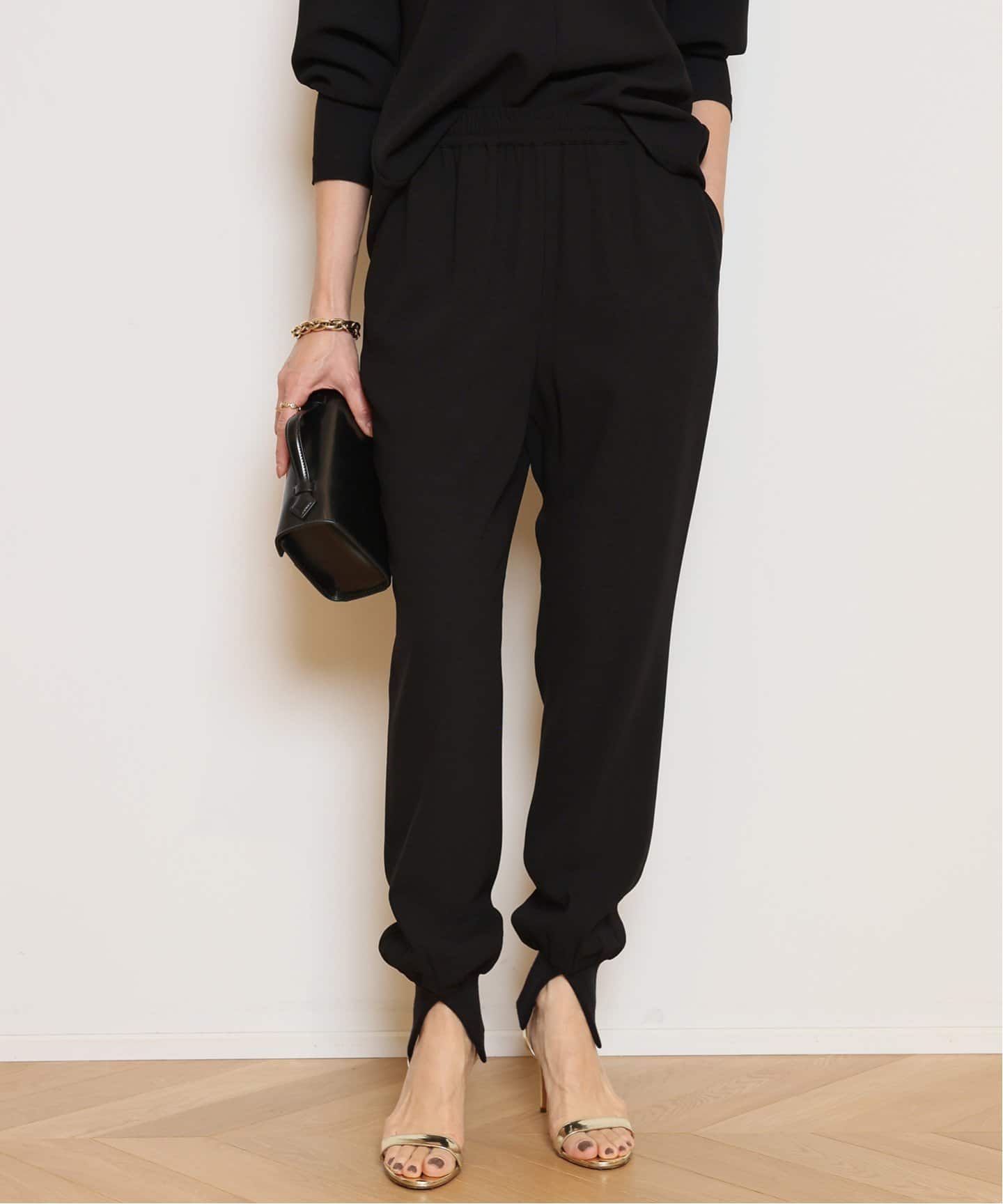 Col Pierrot/コルピエロ】スソリブパンツ（BLACK）（その他パンツ