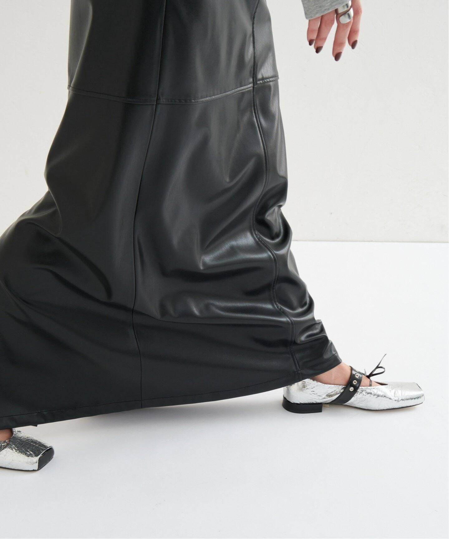 GRISEボックススクエアダブルメリージェーン（フラットシューズ）｜LE