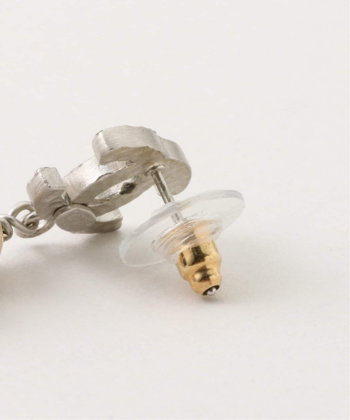 VINTAGE CHANEL/シャネル】 pierce logo rs ball(両耳)（ピアス（両耳