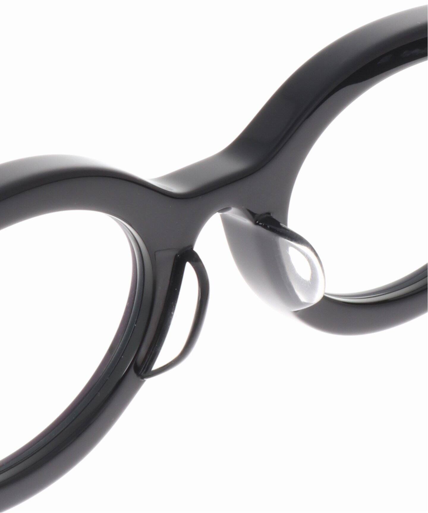 FETICO x BLANC.. OVAL TV-CUT Sunglasses RX black（サングラス