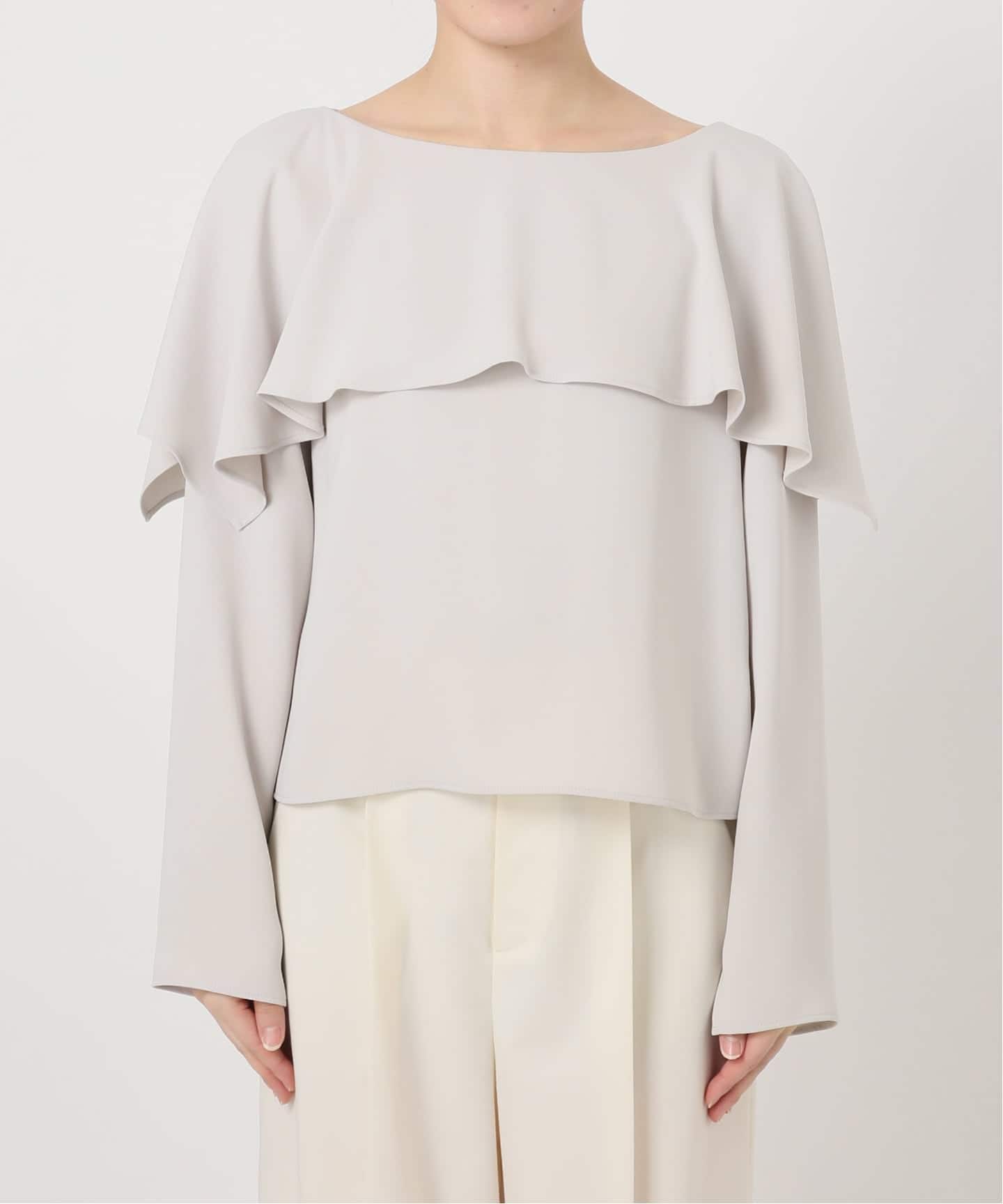 スリットケープブラウス（シャツ／ブラウス）｜NOBLE（ノーブル）の