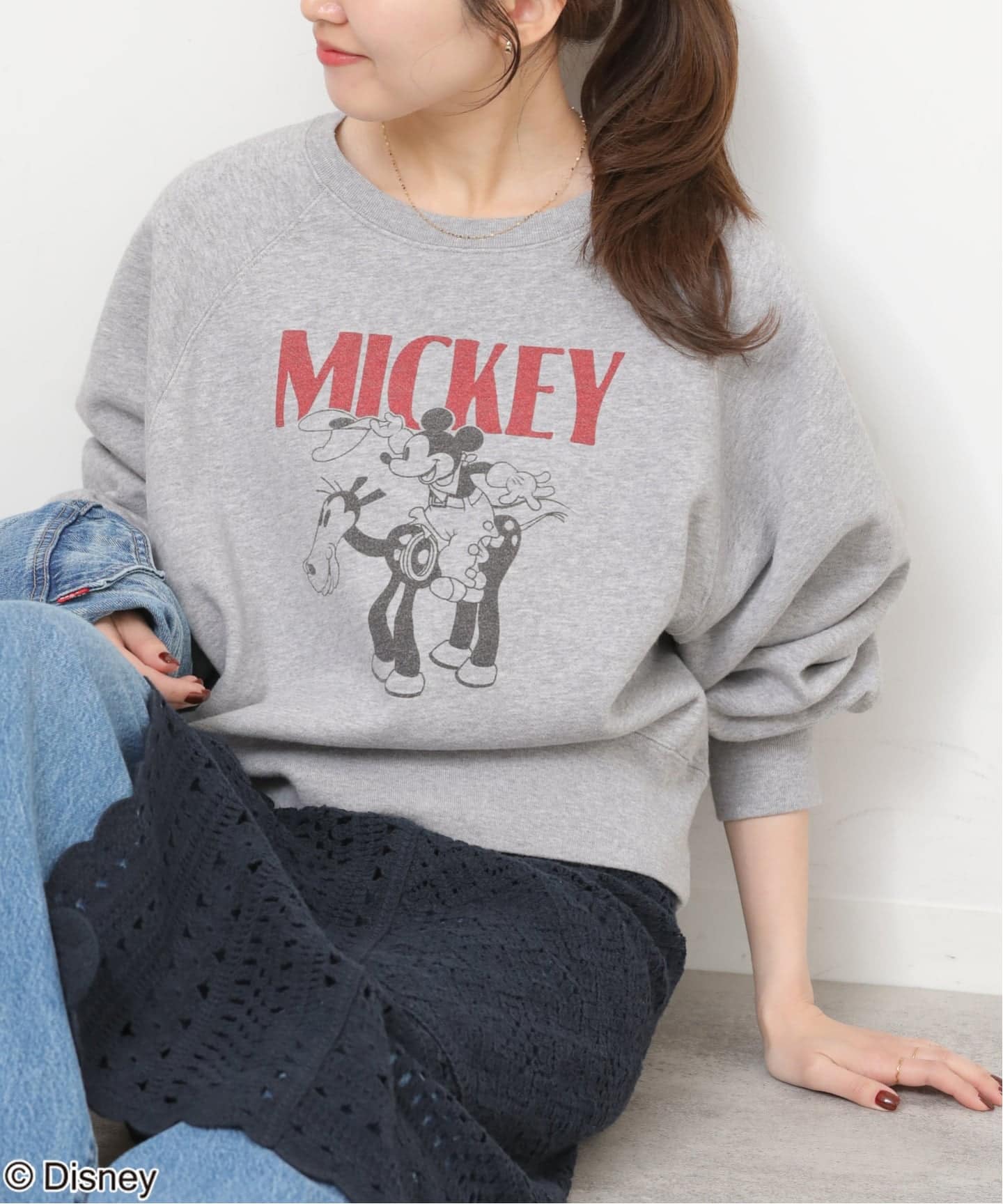 26SS新作］別注【GOOD ROCK SPEED】＜MICKEY MOUSE＞スウェット