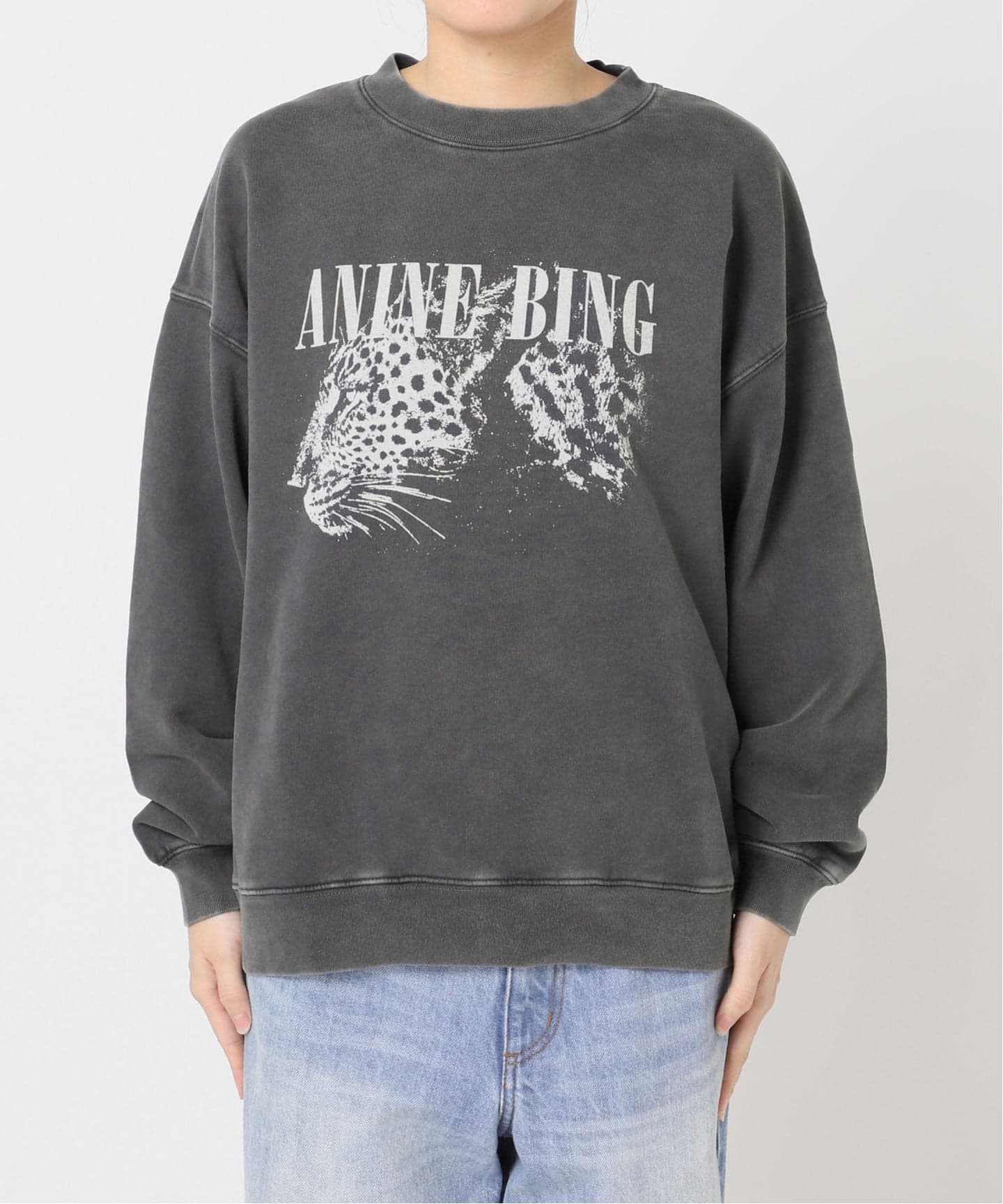 ANINE BING / アニービン SPENCER SWEATSHIRT LEOPARD スウェット