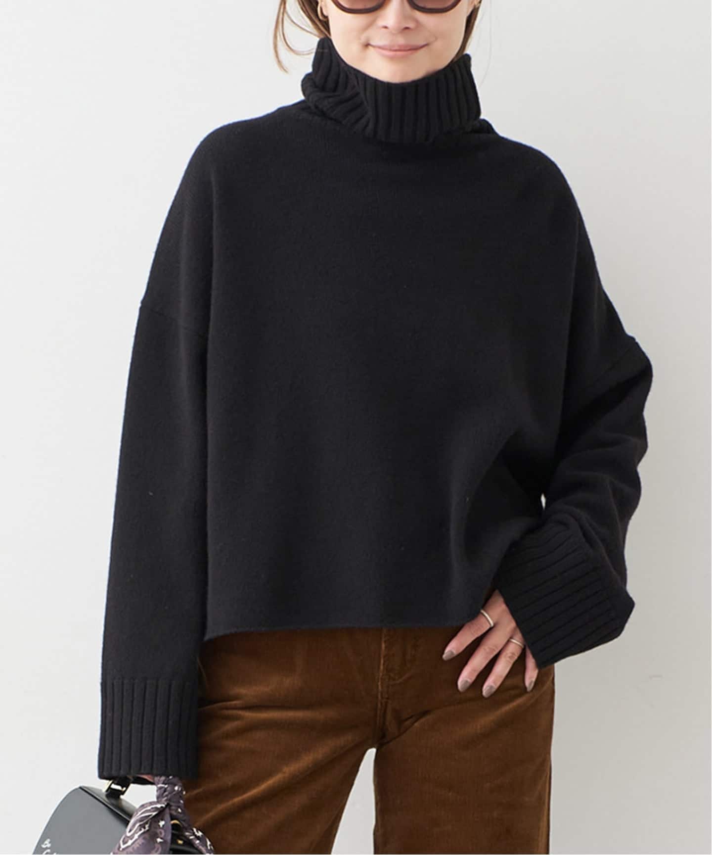 追加 *Cropped タートルネック ニット（ニット／セーター）｜Deuxieme