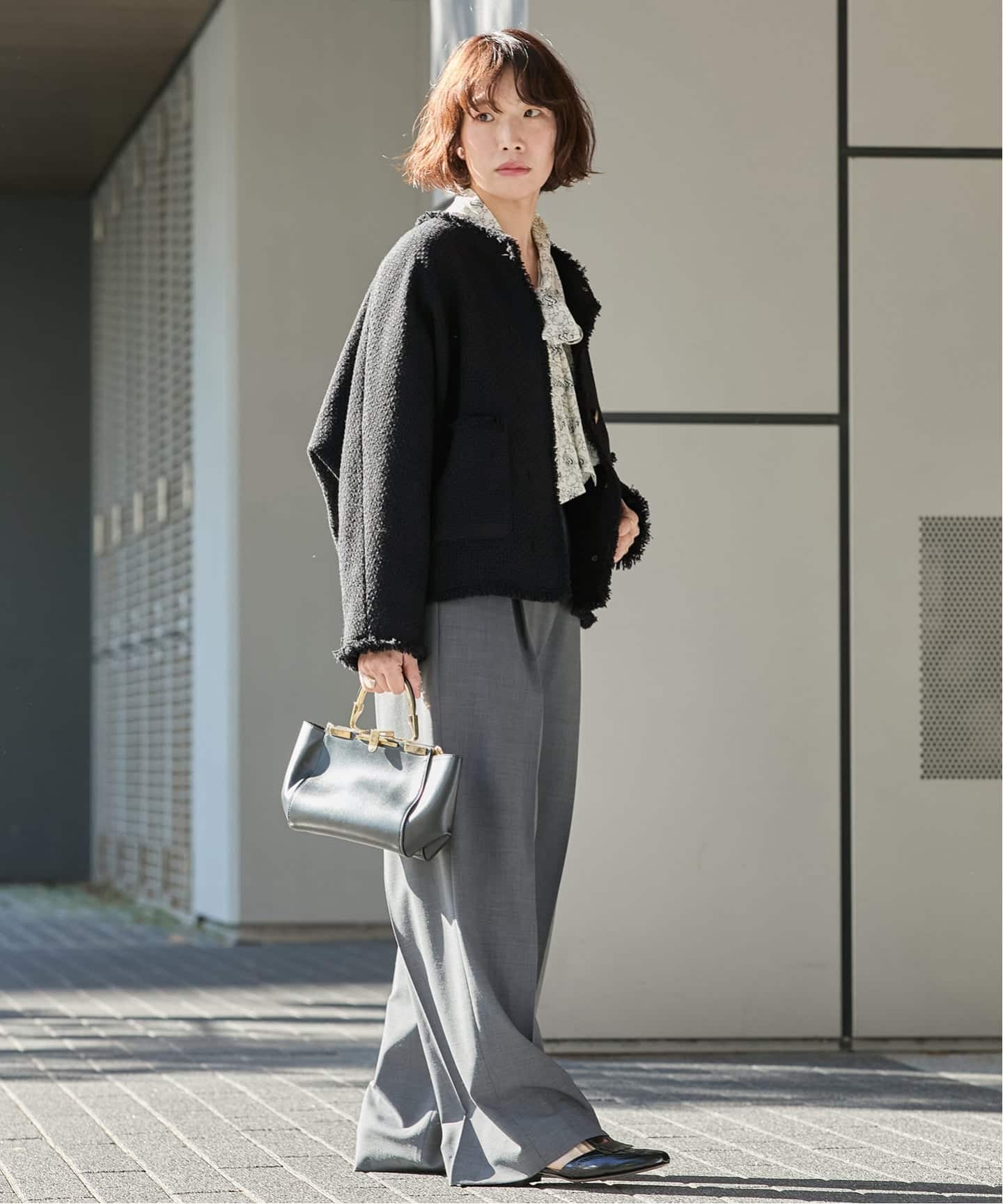 追加5》【金子綾さん着用】GIOLICATWEED ドルマンジャケット（ノー