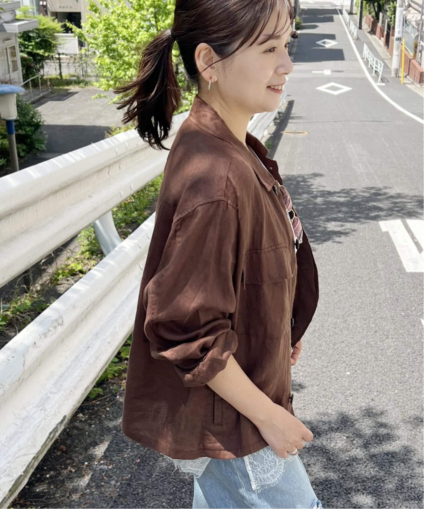 追加予約》リネンミリタリージャケット（ミリタリー）｜JOURNAL