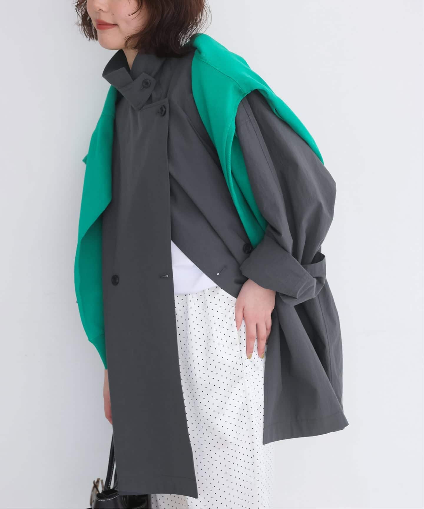 追加予約》コットンニュアンストレンチコート（トレンチコート