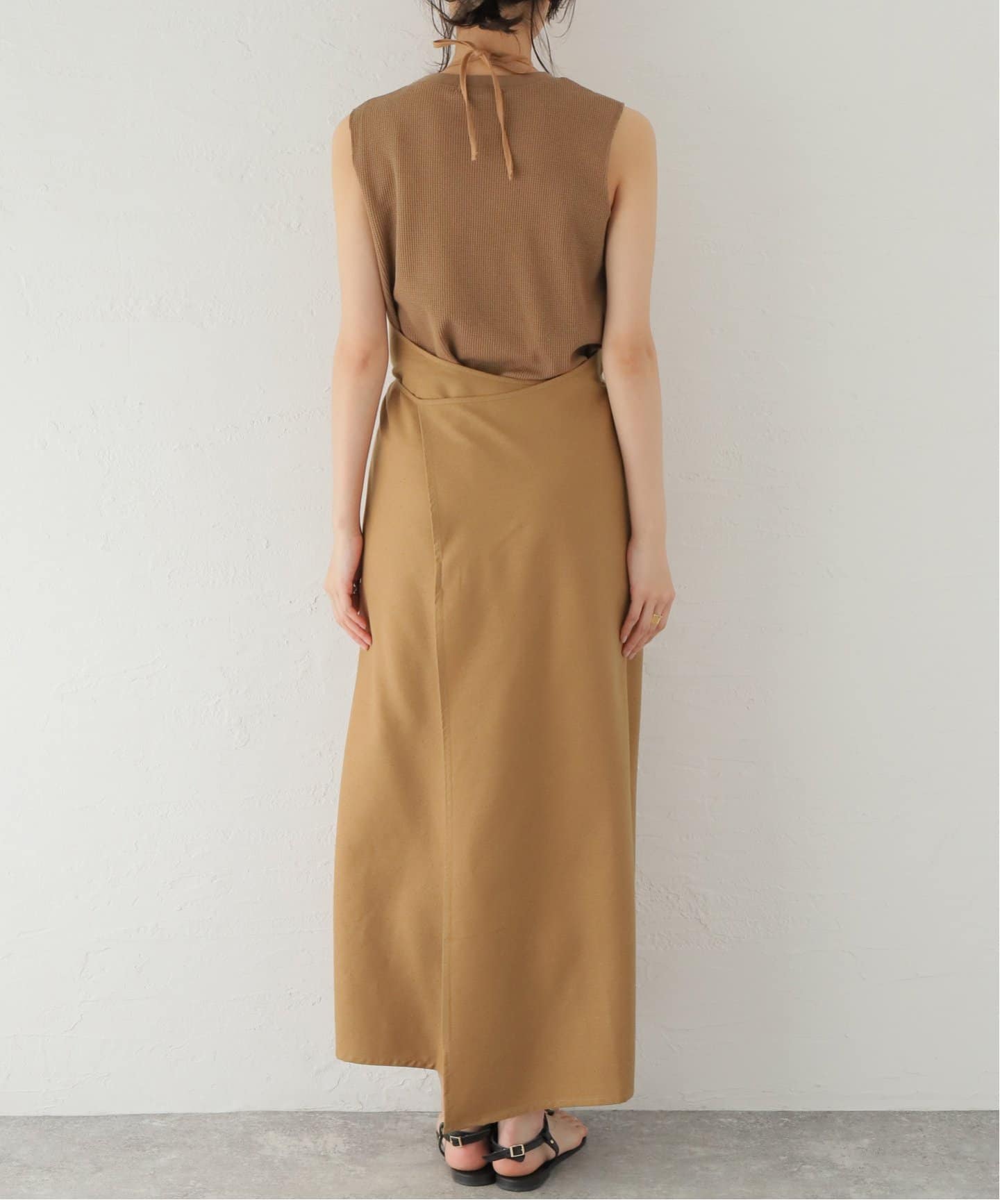 BASERANGE/ベースレンジ】CORE APRON DRESS：ワンピース（ワンピース