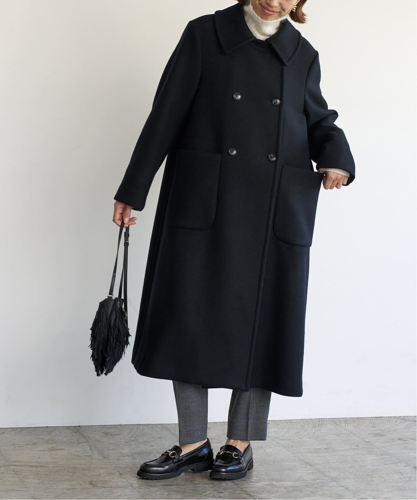 メルトンW前 Aラインコート（その他ブルゾン／アウター）｜IENA