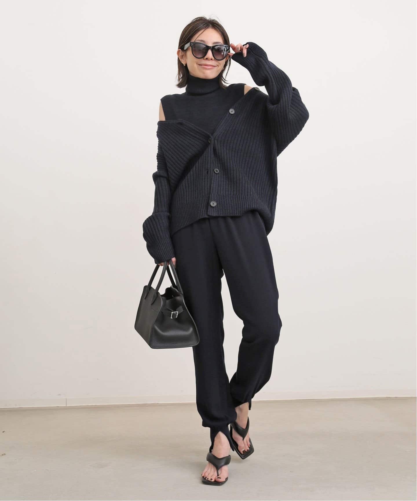 Col Pierrot/コル ピエロ Rib Pants ネイビー 36