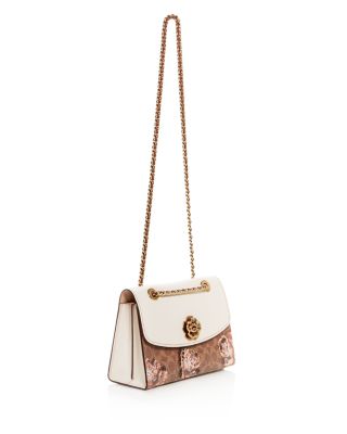 COACH Tea Rose Signature Print Parker Shoulder Bag | Bloomingdale's