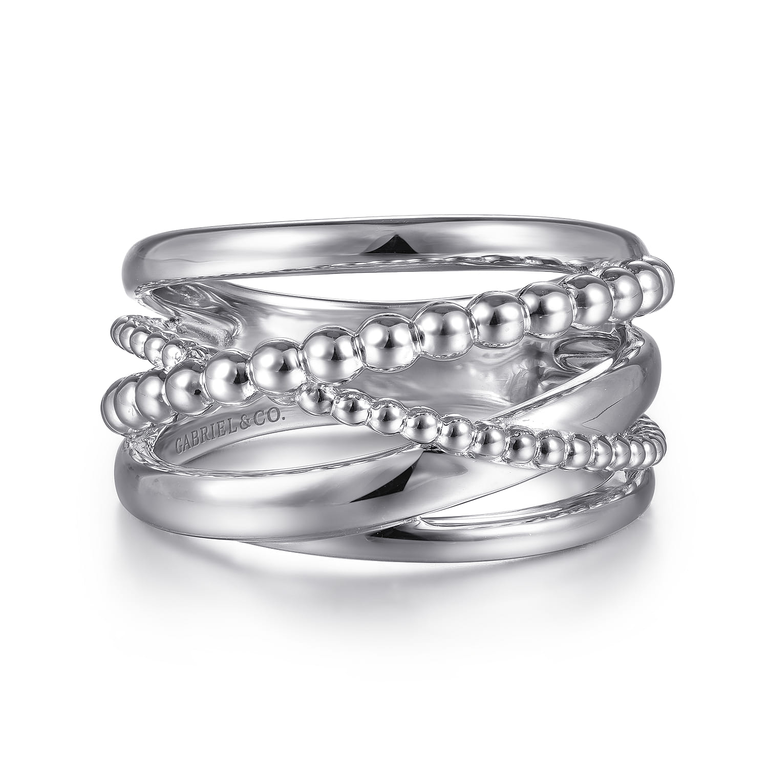 925 Silver Twisted Bujukan [Ring Type]. SKU LR51968SVJJJ | Gabriel