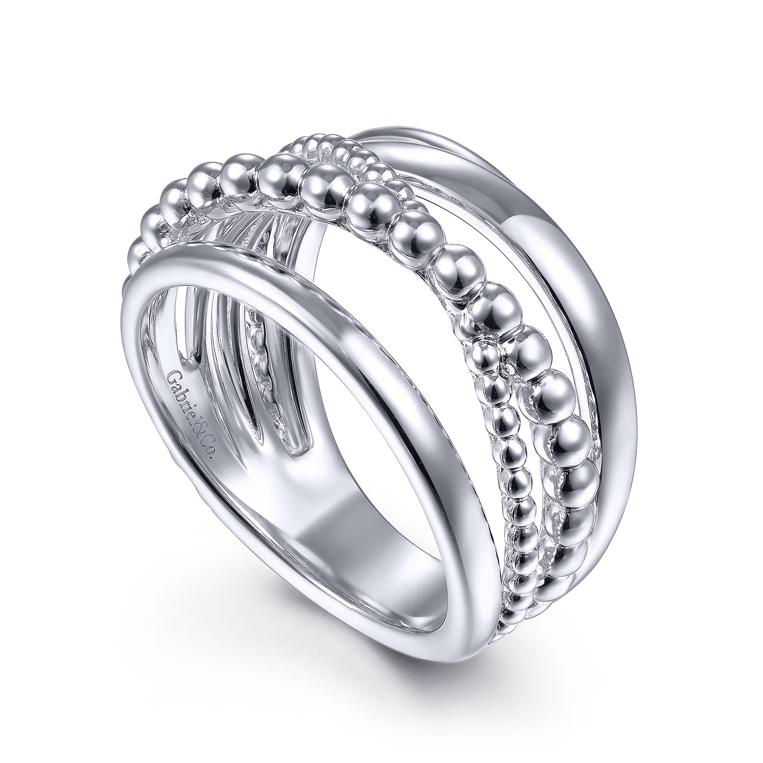 925 Silver Twisted Bujukan [Ring Type]. SKU LR51968SVJJJ | Gabriel