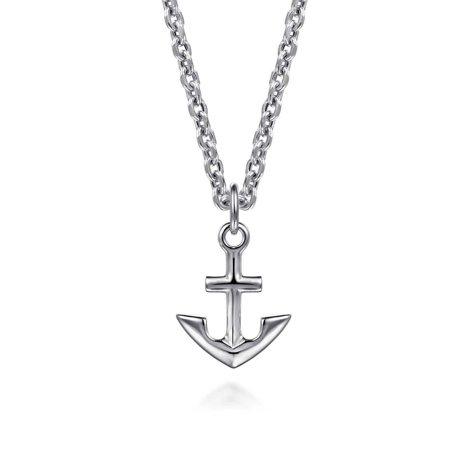 22 Inch 925 Sterling Silver Anchor Pendant Necklace @ $470. Shop