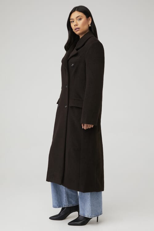 ASTR | Morana Coat in Dark Brown| FashionPass