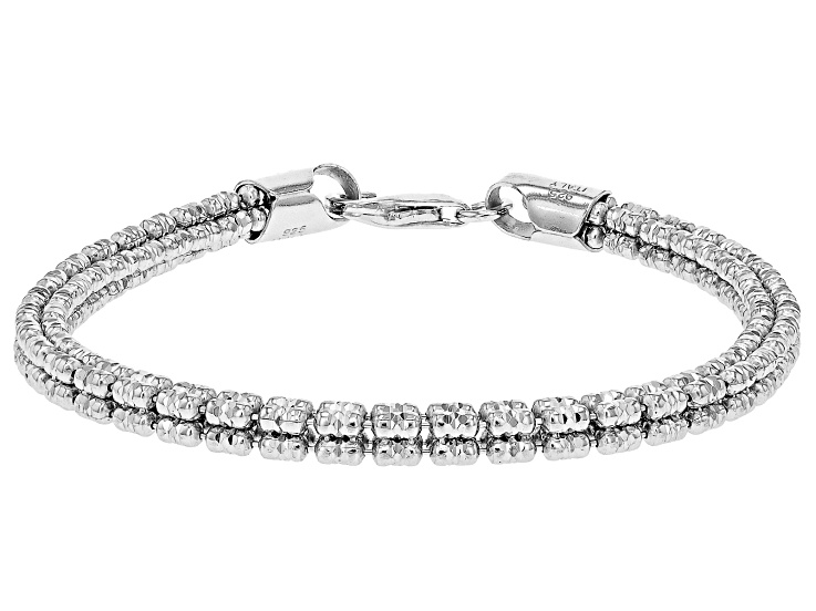 Rhodium Over Sterling Silver 