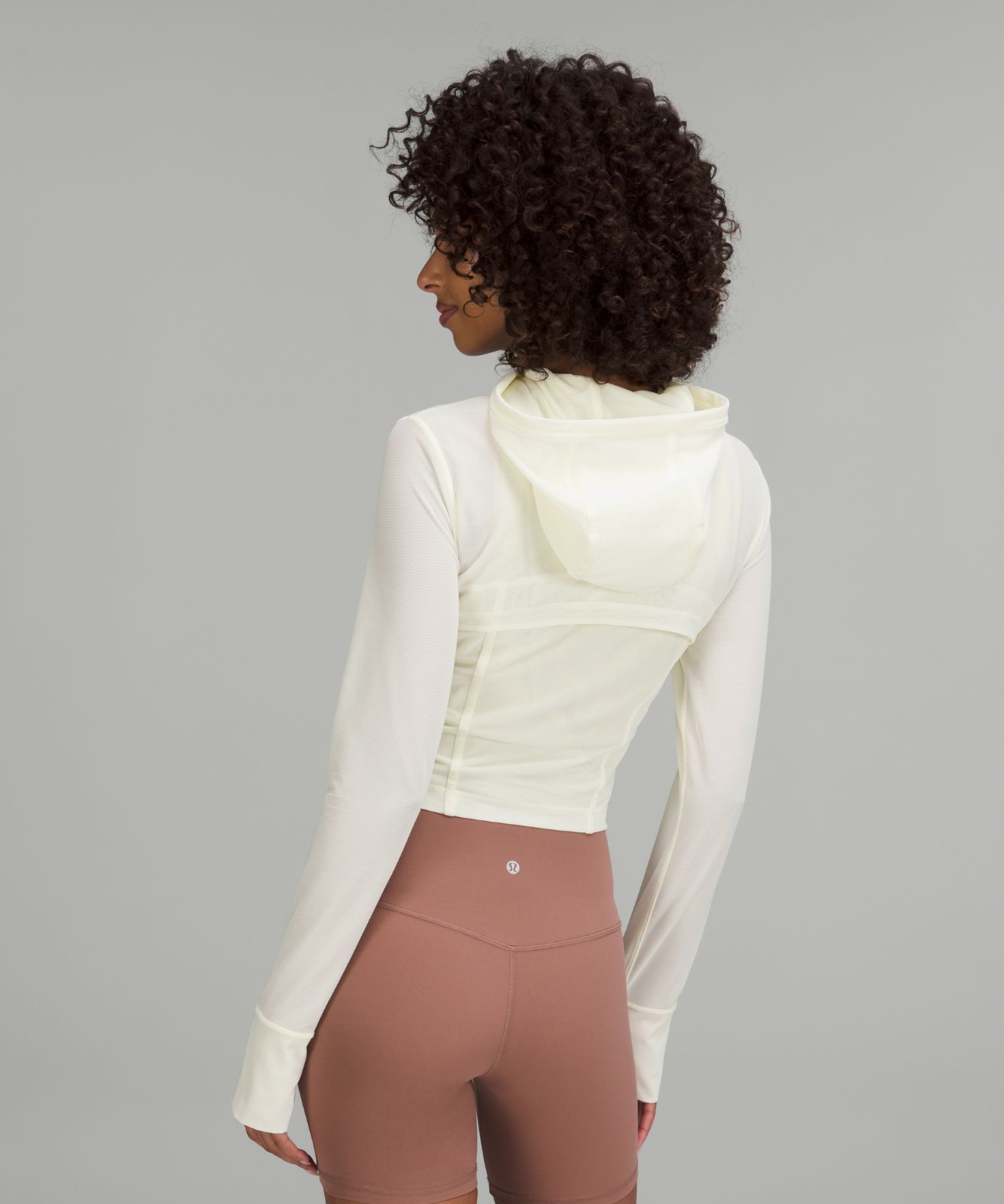 Mesh Hooded Define Cropped Jacket | パーカー＆トレーナー