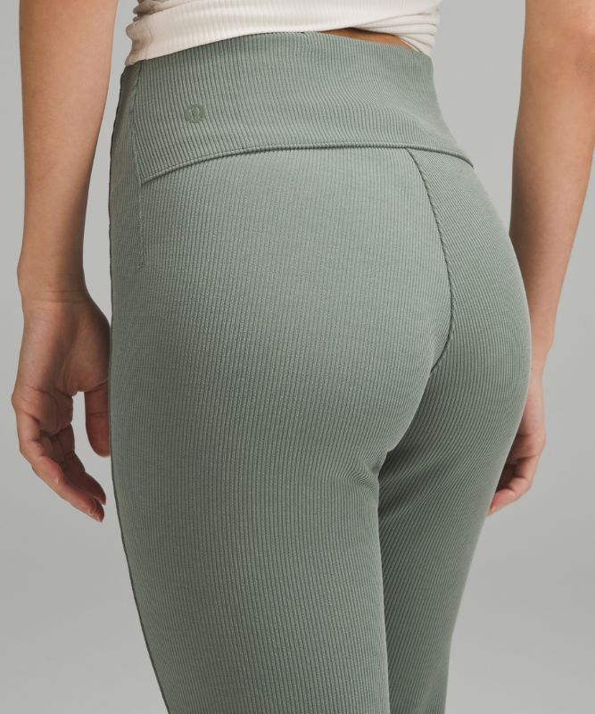 起毛加工Softstreme リブ ジップフレアパンツ 29インチ *アジア