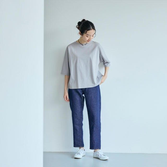 強撚綿のプルオーバー 七分袖｜衣料品｜中川政七商店 公式サイト