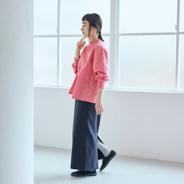 綿麻ハイネックブラウス｜衣料品｜中川政七商店 公式サイト