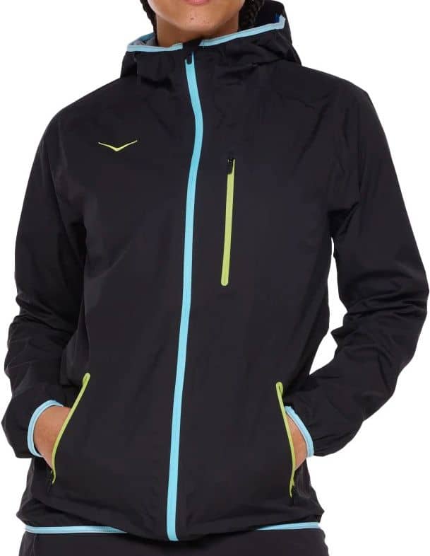 Hoka W Tecsky Waterproof Jacket Black Women's trail running