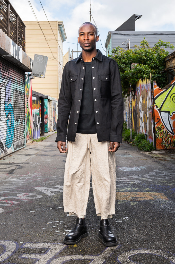 Rick Owens DRKSHDW Outershirt - Made in Japan 16oz Black Denim