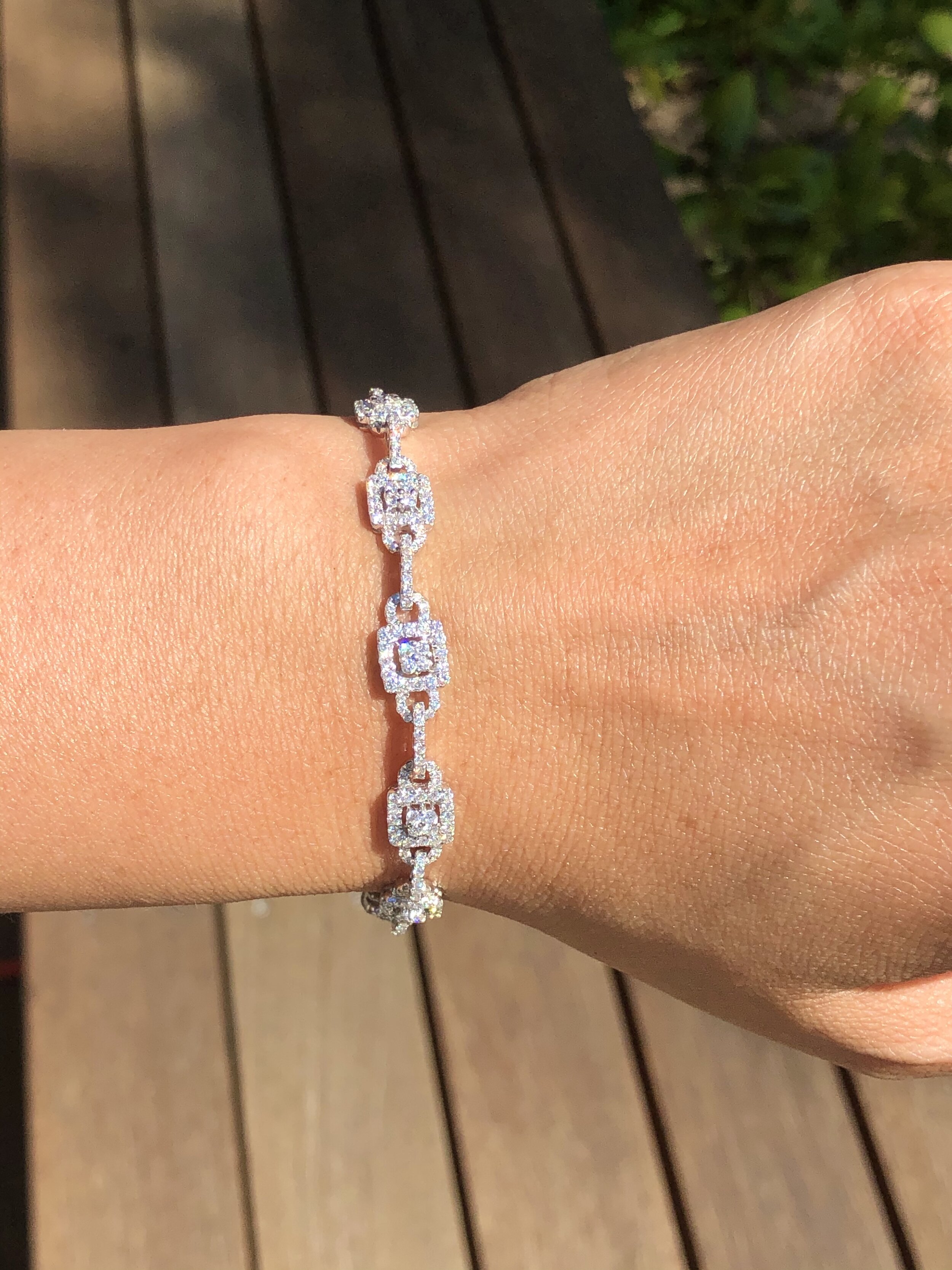 Isa diamond fancy diamond link bracelet — J. Sampieri