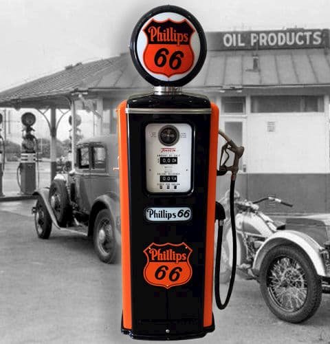 Tokheim Route 66 Gas Pump Refrigerator Wrap