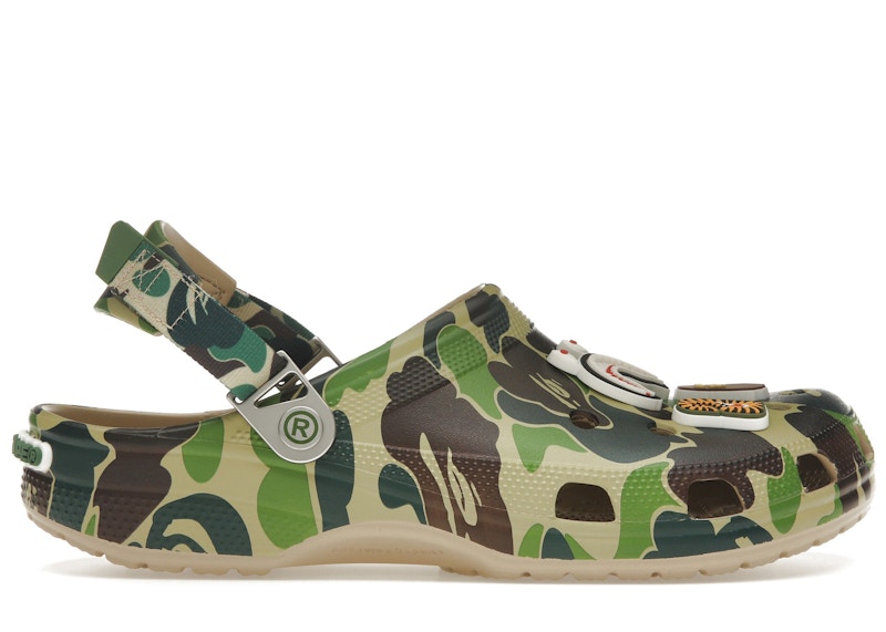 Crocs Classic Clog A Bathing Ape ABC Camo Green Men's - 209627-212