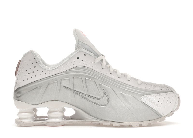 Nike Shox R4 White Metallic Silver (Women's) - AR3565-101 - US