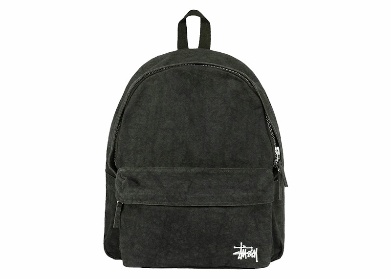 Stussy Canvas Backpack Washed Black Men's - SS24 - US