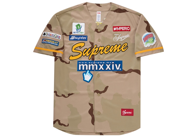 Supreme Chosen One Baseball Jersey Desert Camo Men's - SS24 - US