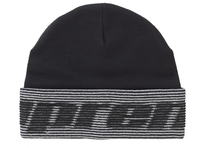 Supreme Reflective Jacquard Beanie Black - FW24 - GB