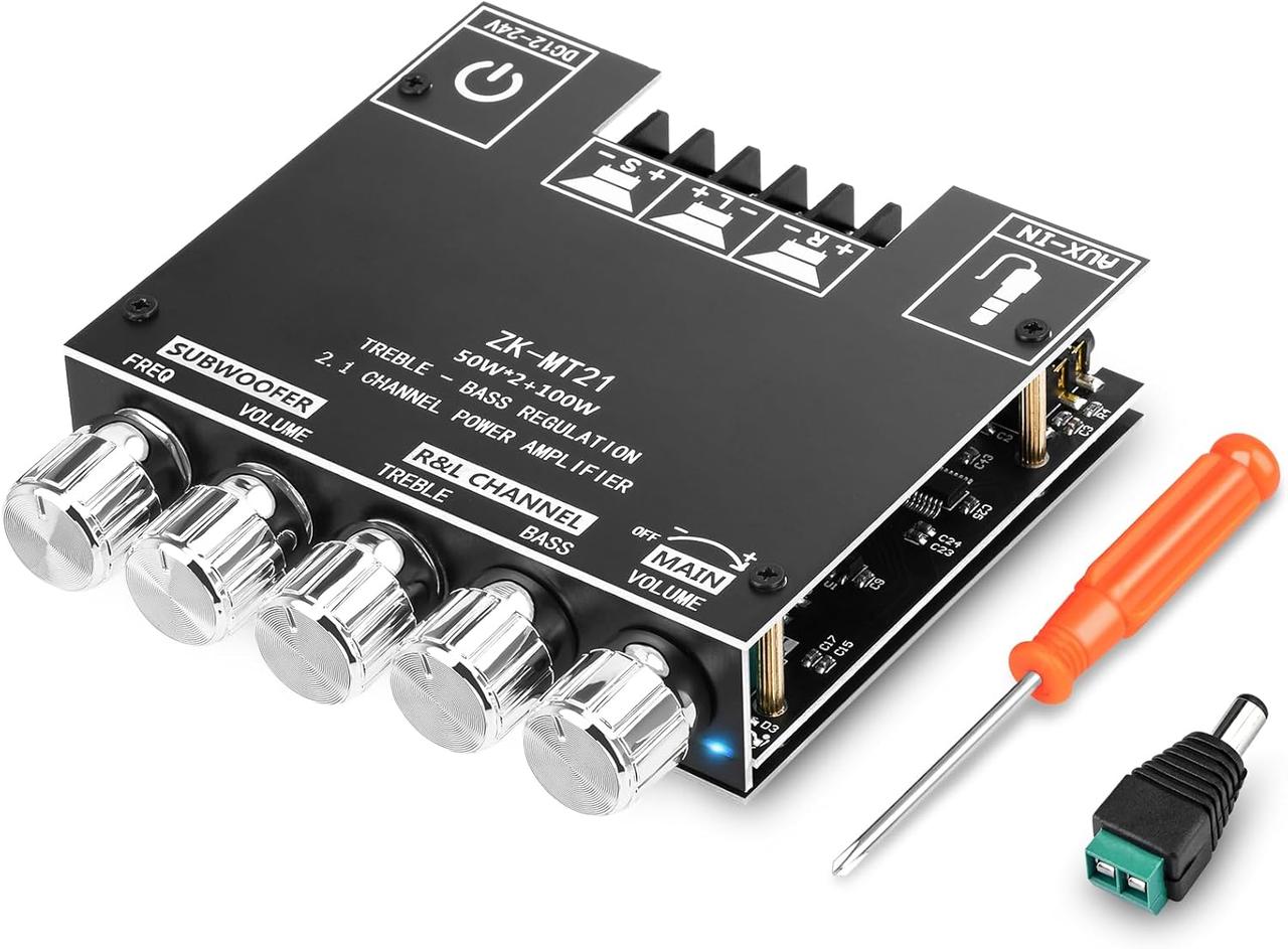 Усилитель звука ZK-MT21 2.1 2 x 50 Вт 100 Вт Bluetooth 5.0 (10027
